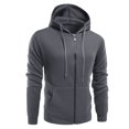 thumbnail image 1 of Vedolay Mens Fashion Printed Stand Up Collar Men Long Sleeve Hoodies Sweater Dark Gray,M, 1 of 2