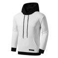 thumbnail image 1 of Vedolay Mens Hoodies 2023 Solid Color Long Sleeve Hoodies Sweater White,3XL, 1 of 4