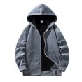 thumbnail image 1 of Vedolay Mens Hoodies Pullover 2023 Plus Size Men Long Sleeve Round Neck Sweatshirt Dark Gray,M, 1 of 5