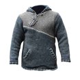 thumbnail image 1 of Vedolay Mens Hoodies Pullover Winter Stripe Hoodies Loose Fit Thin Pullover Tunic Tops Gray,2XL, 1 of 3