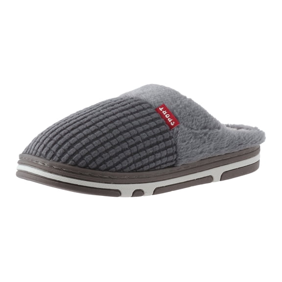 Vedolay Mens House Slippers Comfort Slip On House Slippers for Men Winter Shoes Grey,40