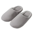 thumbnail image 1 of Vedolay Mens House Slippers Fuzzy Slippers Comfort Slip-On Warm Outdoor Indoor House Shoes Coffee,44-45, 1 of 1