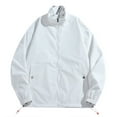 thumbnail image 1 of Vedolay Mens Jackets Casual Loose Comfy Jacket Button Down Open Front Shirts White,L, 1 of 2