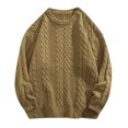 thumbnail image 1 of Vedolay Mens Lightweight Sweaters Cute Long Sleeve Sweaters Loose Tops Knit Pullover Yellow,M, 1 of 4