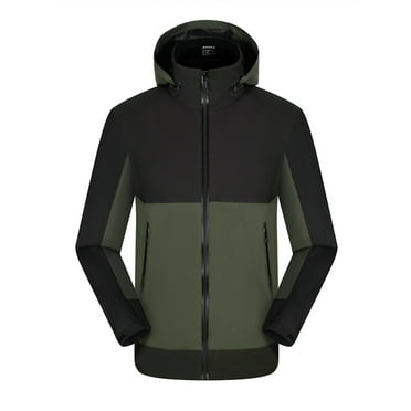 Vedolay Mens Lightweight Waterproof Jacket Windproof Rain Hooded jackets for Men Hiking Cycling Travel (Black,4XL)