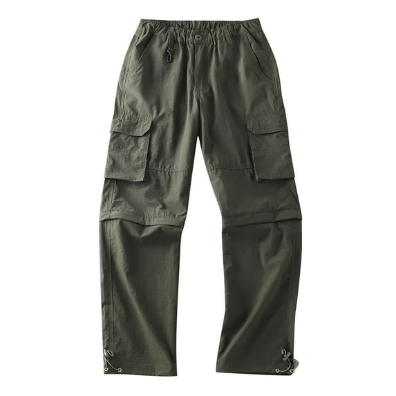 Vedolay Mens Linen Pants Long Pants with Pockets Loose Trousers 2023 Green,L