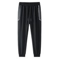 thumbnail image 1 of Vedolay Mens Lounge Pants Big and Tall Drawstring Cargo Pant 2023 Black,M, 1 of 5