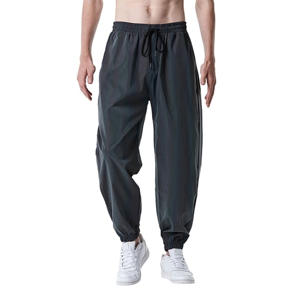 Vedolay Mens Lounge Pants Harem Pants Fashion Breathable Solid Color Sports Trousers Grey,2XL