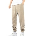 thumbnail image 1 of Vedolay Mens Pants 2023 Work Wear Fashion Zipper Pockets Khaki,L, 1 of 5