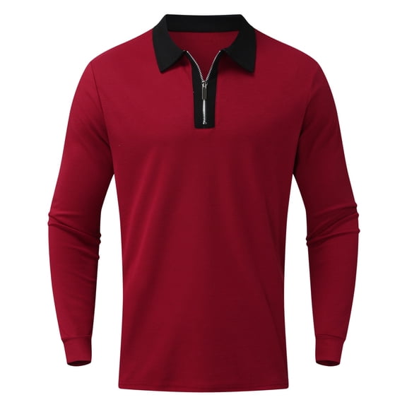 Vedolay Mens Polo Shirts Shirts Fall Casual Long Sleeve Tops ,L