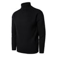 thumbnail image 1 of Vedolay Mens Pullover Sweaters Fall Sweater Soft Casual Pullover for Men Black,L, 1 of 5