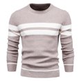 thumbnail image 1 of Vedolay Mens Pullover Sweaters Knitwear Autumn Winter Tops Pullover Sweaters Beige,M, 1 of 2