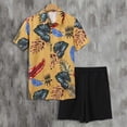 thumbnail image 1 of Vedolay Mens Short Outfit Men 2 Piece Outfits Summer Casual Crew Neck Shirts and Shorts Set,AG M, 1 of 4