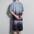 thumbnail image 1 of Vedolay Mens Short Set Mens Short Sets 2 Piece Summer Shirt and Shorts Set,Dark Gray M, 1 of 4