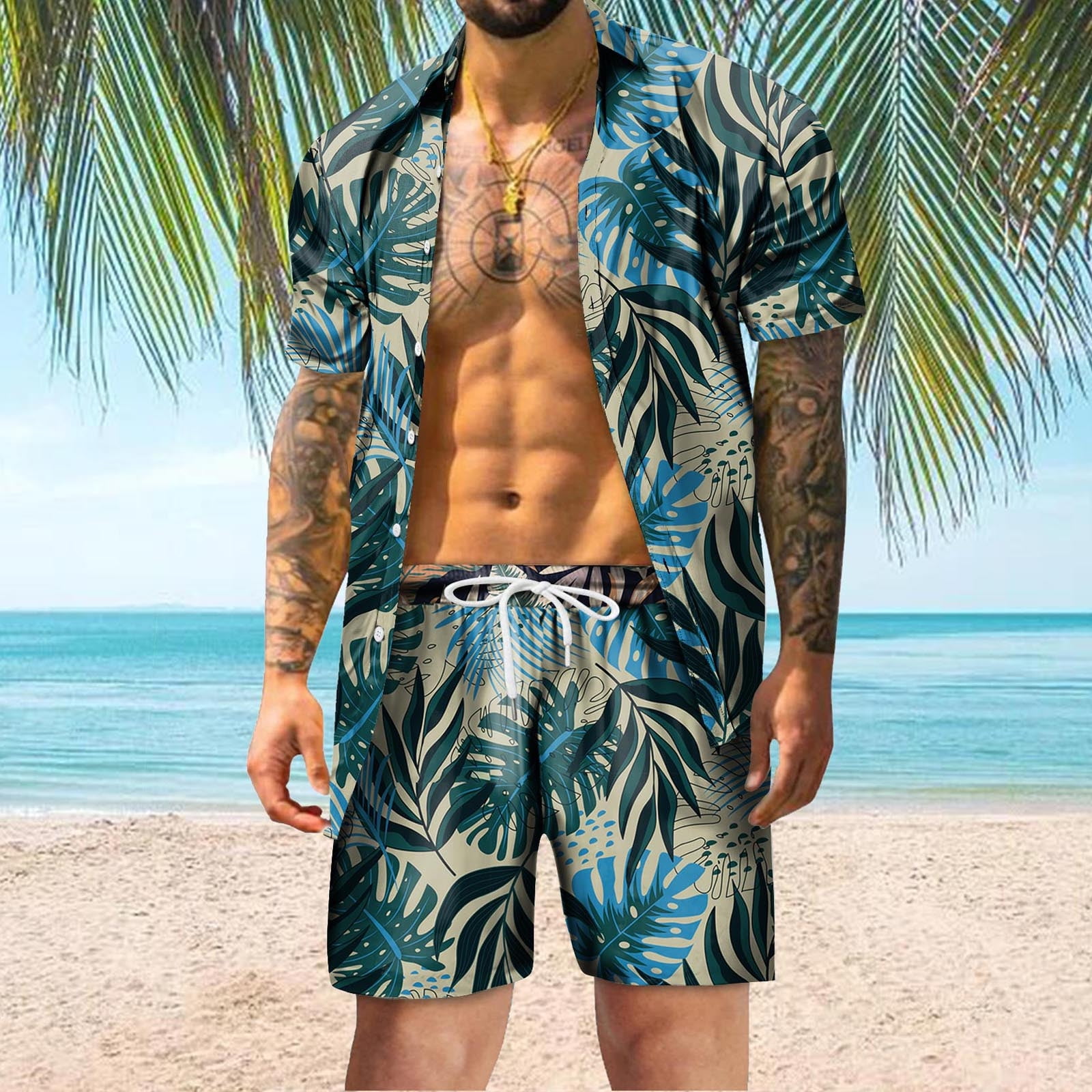 Mens matching shorts and t shirt sale