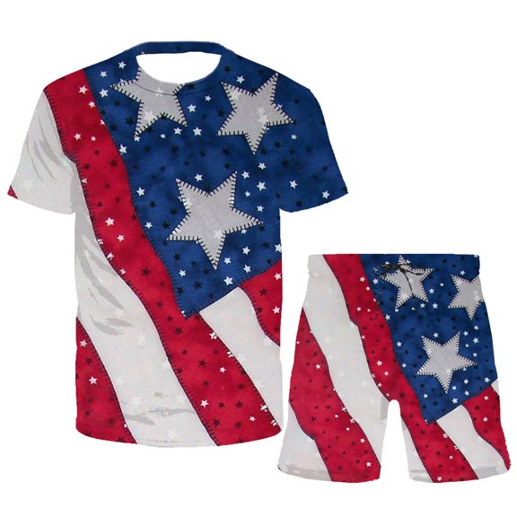 Vedolay Mens' Short Sets Men's Shorts Sleeve Mens Outfits 2 Piece Fashion Tracksuit Comfy Casual Set,Red M