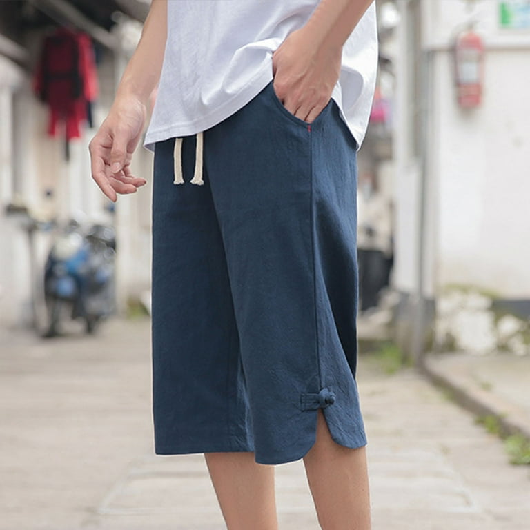 Vedolay Mens Shorts Mens Shorts Casual Jogger Outdoor Fashion Casual Basic Loose Quick Drying Shorts Navy XXL Walmart