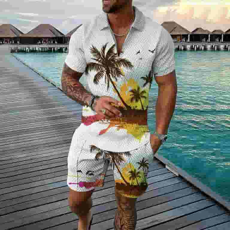 Mens Short Sweatsuit Set Oversized Edition Man Sweater Short