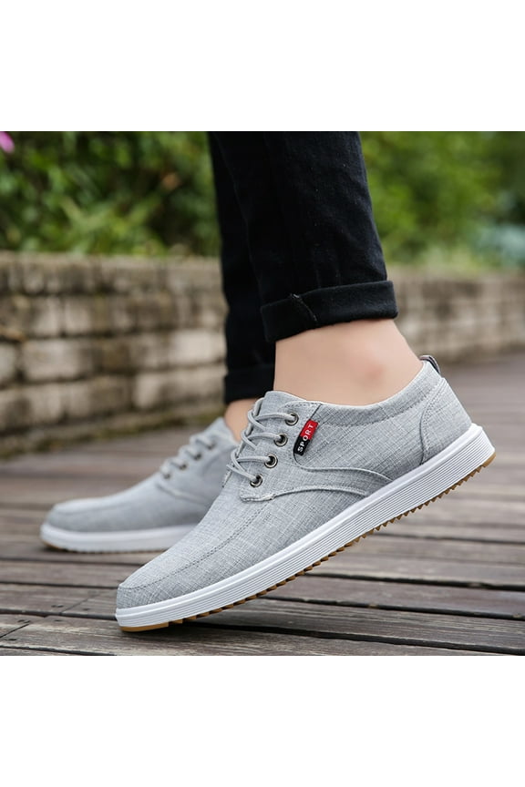 Mens Sneakers Shoes for Men Business Flatform Fashion Flats Sneakers,Gray 7.5
