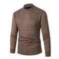 thumbnail image 1 of Vedolay Mens Sweaters 2023 Long Sleeve Lightweight Solid Color Knit Pullover Sweater Khaki,L, 1 of 4