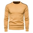 thumbnail image 1 of Vedolay Mens Sweaters Printed Long Sleeve Sweater Tops Yellow,2XL, 1 of 4