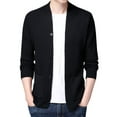 thumbnail image 1 of Vedolay Mens Sweaters Shawl Collar Thickened Warm Cardigan Winter Black,2XL, 1 of 5