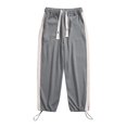 thumbnail image 1 of Vedolay Mens Sweatpants Solid Color Drawstring Straight Leg Trousers Grey,L, 1 of 4