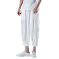 thumbnail image 1 of Vedolay Mens Sweatpants Solid Trousers Relaxed Plus Size Long Pant White,M, 1 of 4