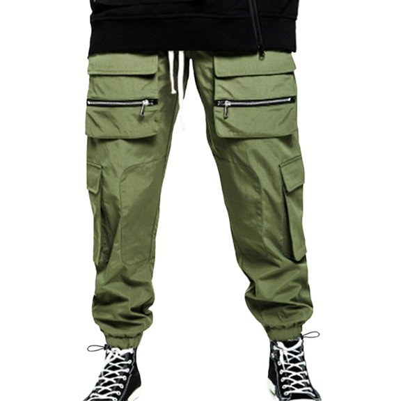 Vedolay Mens Sweatpants with Pockets Long Pants with Pockets Loose Trousers Green,L