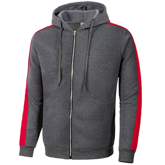 Vedolay Mens Sweatshirts Long Sleeve Crew Neck Pullover Sweater with Plus Size Dark Gray,L