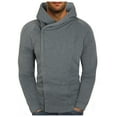 thumbnail image 1 of Vedolay Mens Sweatshirts Winter Thick Sweater Open Front Coat Jacket Outwear Gray,XL, 1 of 5