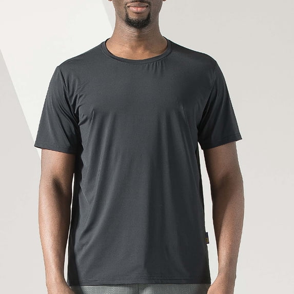 Vedolay Mens Tops Men's Relaxed Fit Heavyweight Short-Sleeve Shirt,Black XL