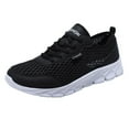 thumbnail image 1 of Vedolay Mens Walking Shoes Tennis Trail Running Shoes Sneakers Lightweight Breathable Mesh Soft Sole,Platform Sneakers(Black,9), 1 of 2