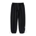 thumbnail image 1 of Vedolay Mens Work Pants 2023 Drawstring Casual Beach Pants Black,XL, 1 of 3