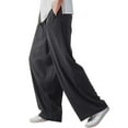 thumbnail image 1 of Vedolay Mens Work Pants Long Pants with Pockets Loose Trousers 2023 Black,L, 1 of 4