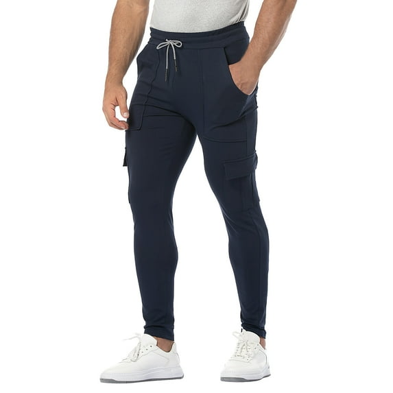 Vedolay Mens Work Pants Plus Size Casual Pants for Men Sports Pants Navy,M