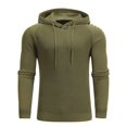 thumbnail image 1 of Vedolay Mens Zip Up Hoodie 2023 Hooded Pocket Open Front Knit Jacket Sweater Cardigan Army Green,XL, 1 of 4