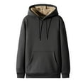 thumbnail image 1 of Vedolay Mens Zip Up Hoodie 2023 Printed Stand Up Collar Long Sleeve Men's Hoodies Sweater Dark Gray,4XL, 1 of 4