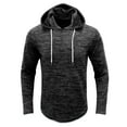 thumbnail image 1 of Vedolay Mens Zip Up Hoodie Long Sleeve Casual Loose Pullover Shirt Blouse Black,2XL, 1 of 5