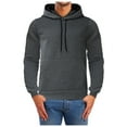 thumbnail image 1 of Vedolay Mens Zip Up Hoodie Long Sleeve Crewneck Pullover Print Sweatshirt Jumper Top Gray,4XL, 1 of 5
