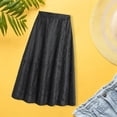 thumbnail image 1 of Vedolay Midi Skirt Women's Everyday Soft Skirt,Black M, 1 of 5