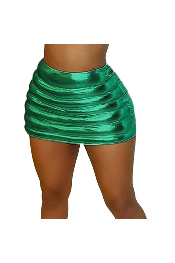 Midi Skirts Women Versatile Fold Over Waist Maxi Skirt/Convertible Dress,Blue M