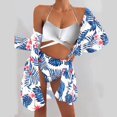 thumbnail image 1 of Vedolay Modest Swimsuits For Women Tankini Swimsuits for Women Two Piece Bathing Suits Ruffled Flounce Top with Bikini High Waisted Bottom,White S, 1 of 5