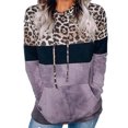 thumbnail image 1 of Vedolay Oversized Sweatshirt for Women Women's 2023 Casual Sweatshirts Oversized 2023 Fall Winter Pullover Tops with Pockets,Purple S, 1 of 4