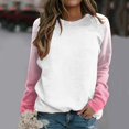 thumbnail image 1 of Vedolay Oversized Sweatshirt for Women Women's 2023 Fall Fashion Casual Long Sleeve Crewneck Sweatshirt Loose Fit Pullover Hoodie,White L, 1 of 5