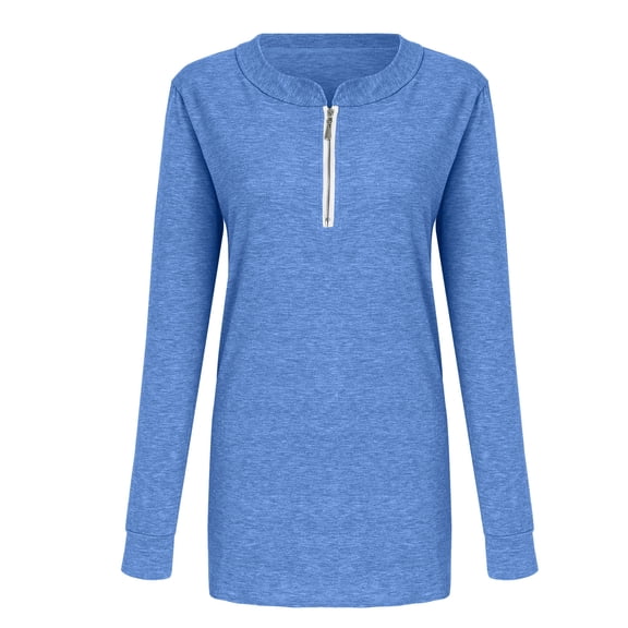 Vedolay Oversized T Shirts for Women Hoodies for Women Basic Long Sleeve Hoodies Relaxed Fitted Sweatshirts Oversized Pullover Tops with Pocket,Blue S