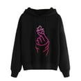 thumbnail image 1 of Vedolay Oversized T Shirts Womens Half Zip Crop Sweatshirt Workout Hoodie High Neck Long Sleeve Clothes,Hot Pink M, 1 of 4