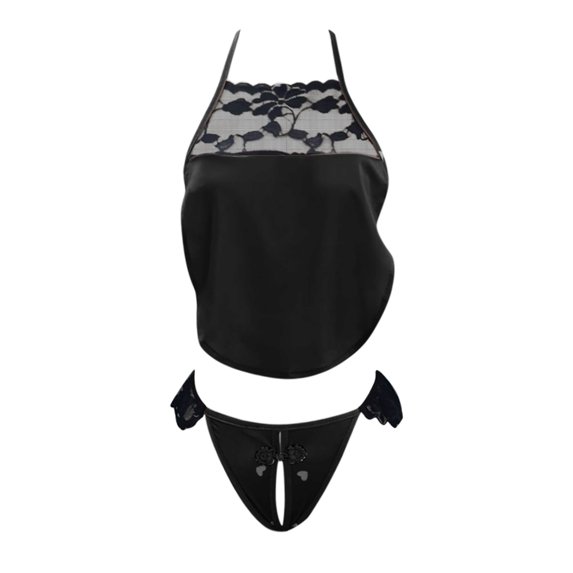 Vedolay Pajamas For Women Nightgown Women Pajama Sets 2 Piece Short Sleeve Button Tops and Shorts Pjs Summer Outfits,Black XXL