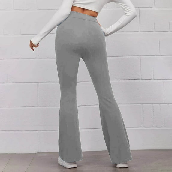 Vedolay Pant For Women Plus Size Pants Women Plus Size High Waist Leisure Pants Relaxed Fit Trousers,Gray M