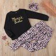 thumbnail image 1 of Vedolay Pants Sets for Girls Toddler Girl's 2 Piece Outfit Layered Ruffle Trim Long Sleeve Cami Top and Pants Set,Black 5-6 Years, 1 of 4
